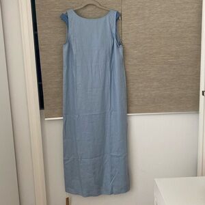 Reformation Linen Maxi Dress with side slit.